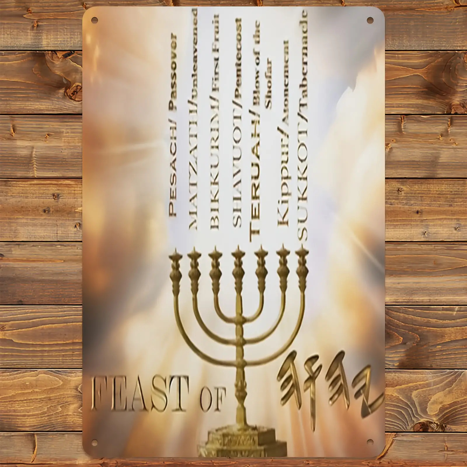 Art & Craft Kids Salon - CIFBUYHebreeuwse Davidsster Aluminium Wanddecoratie 8x8 Inch