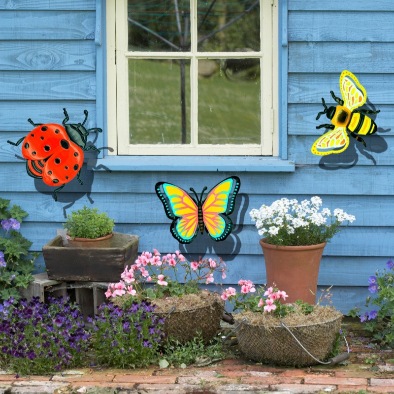 Art Craft Ladybug - 3 STKS Vlinder Ijzer Ambachten Home