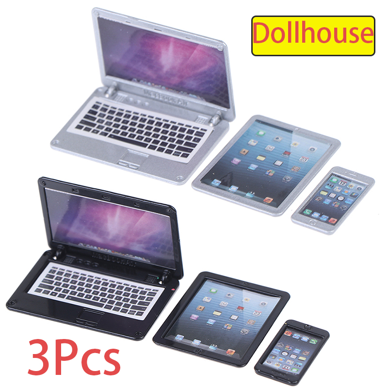 Art Craft House - 3 stks/set 1:6 Poppenhuis Simulatie Miniatuur