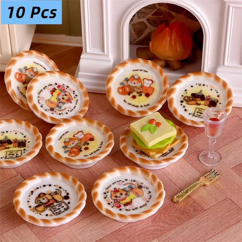 Art Craft House - 10 stks/set Poppenhuis Miniatuur Puppy Hond
