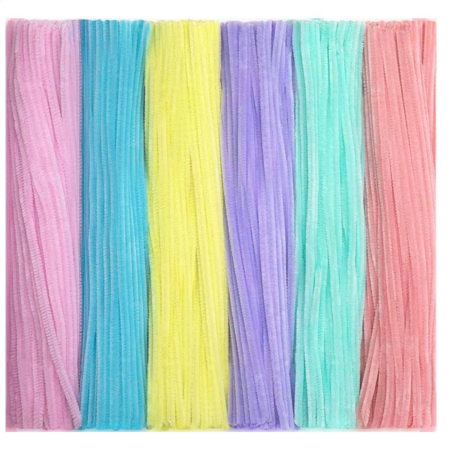 Art Craft Wire - Chenille-stengels, pijpreinigers, kleurrijke reinigers, knutselstrips, knutselmateriaal,
