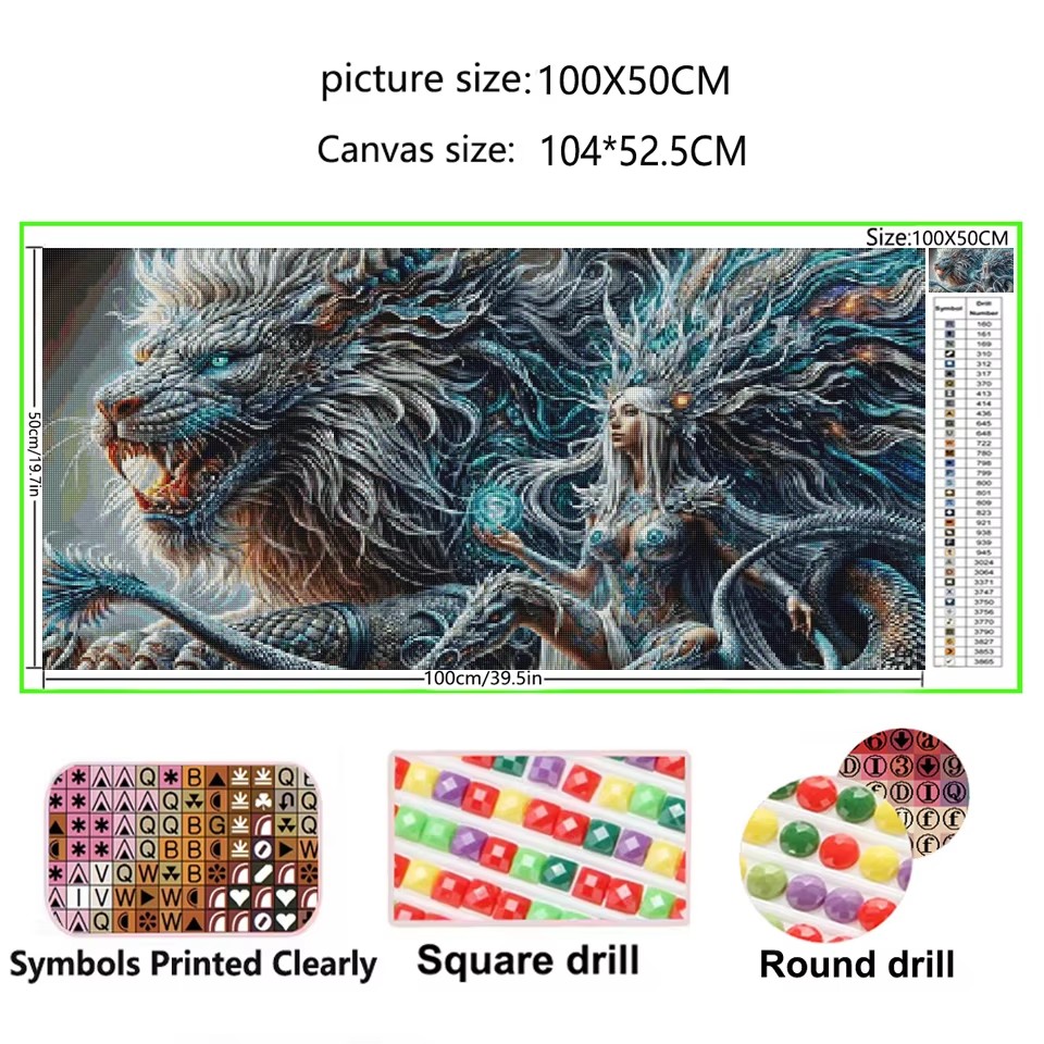 Queen Art Craft - Gothic Dragon Queen 5D Diy Diamond