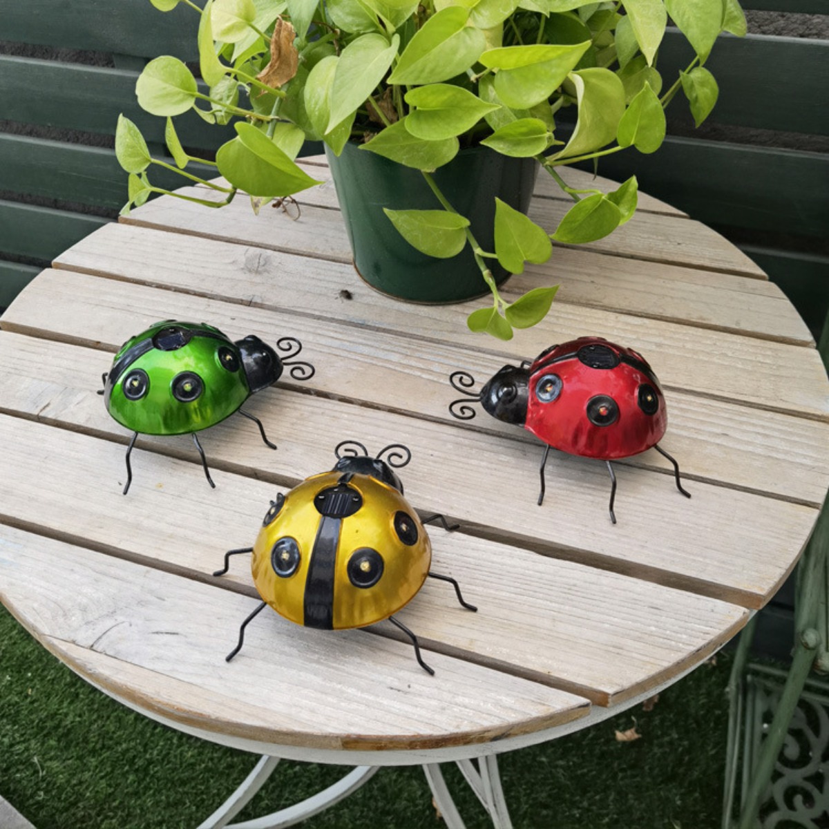 Art Craft Ladybug - Nieuwe Solar Iron Art Lieveheersbeestje Creatieve