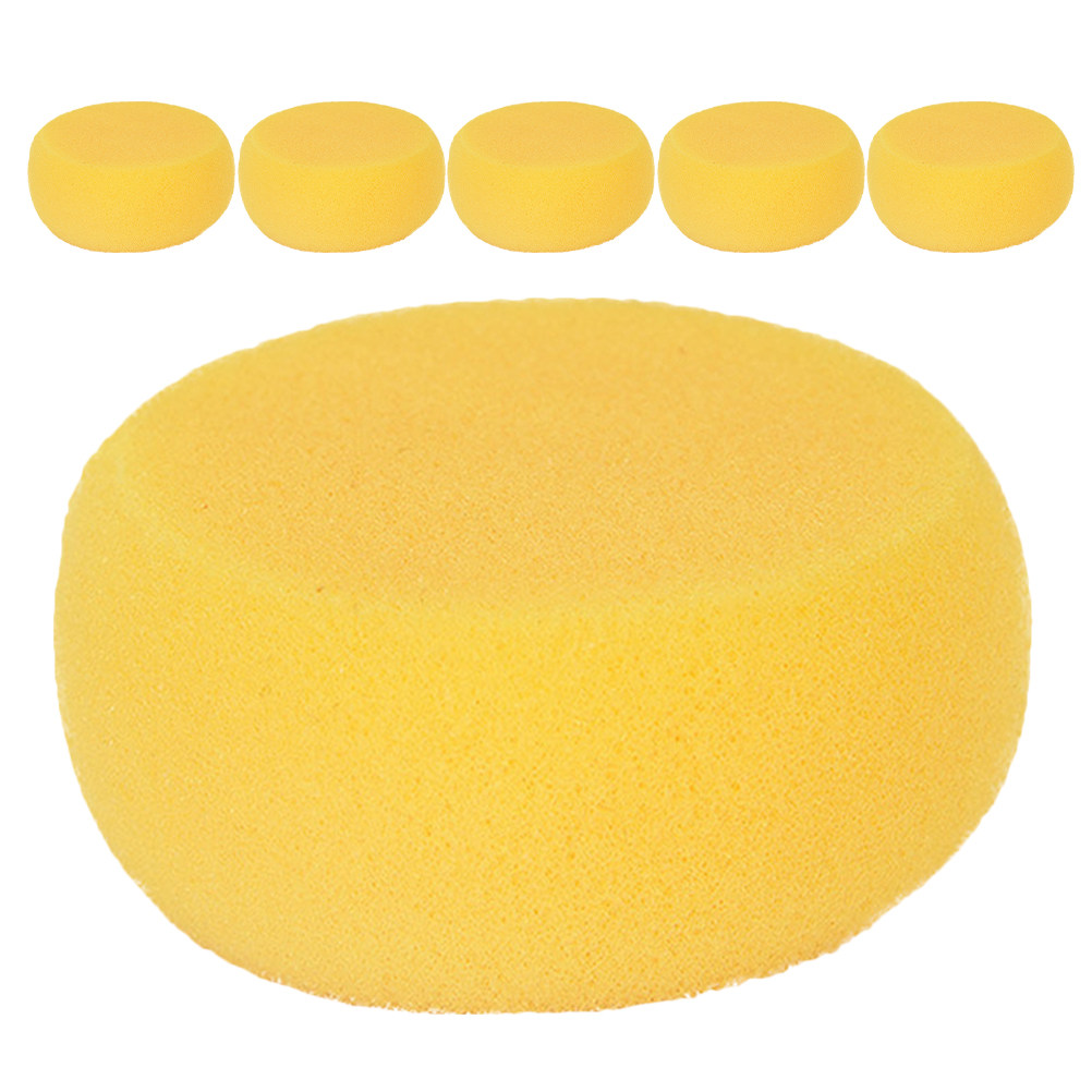 Art And Craft With Paint - 6 stuks ronde sponsverfkwasten, waterabsorberende spons