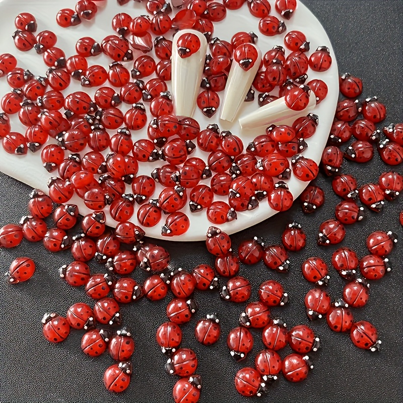 Art Craft Ladybug - 100 stuks Glow-In-The-Dark hars lieveheersbeestjes -