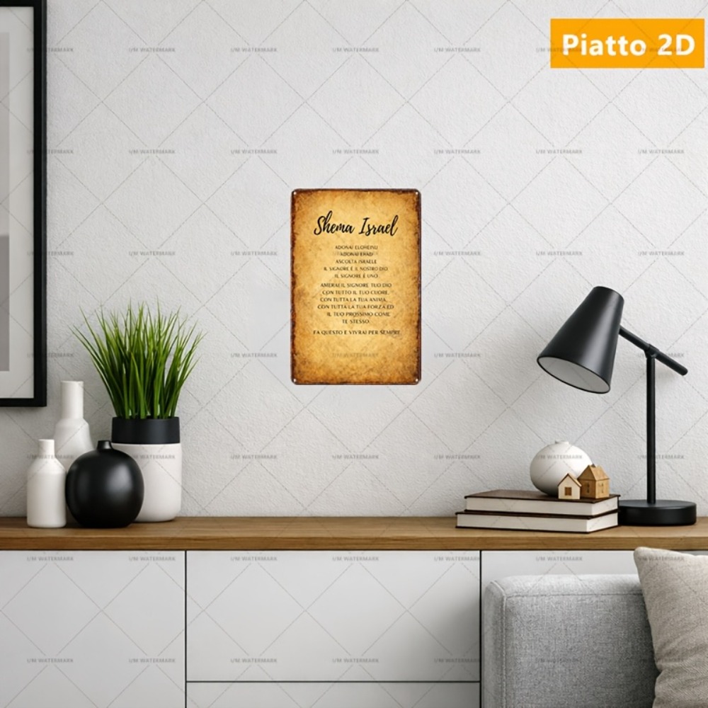 Art & Craft Kids Salon - CIFBUY Hebreeuwse Schrift Aluminium Wanddecoratie 8x8