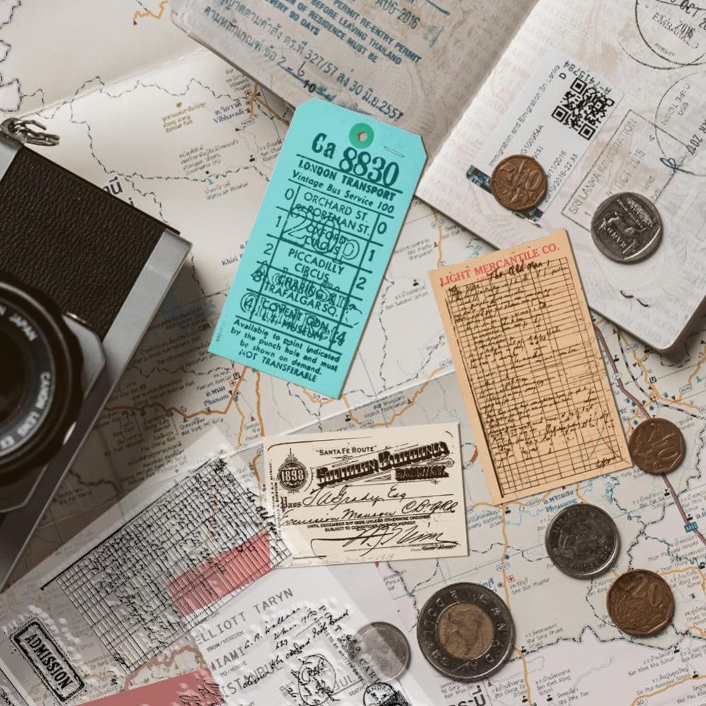 Retro Ticket Clear Stempels vo - Art Craft Activity recensie en prijs