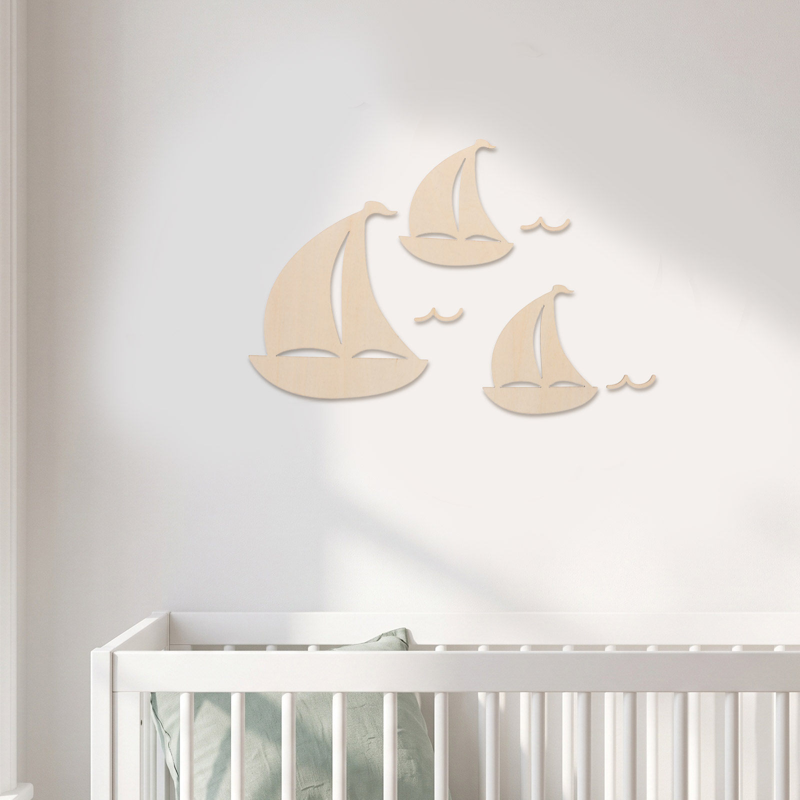 6 stuks houten zeilbootdecorat - Art And Craft For Nursery recensie en prijs