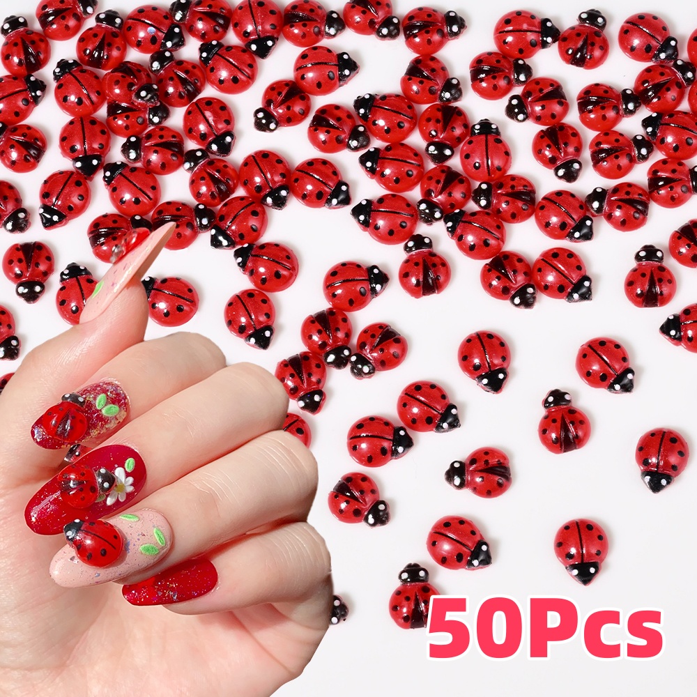 50 Stuks 3D Rode Lieveheersbee - Art Craft Ladybug recensie en prijs