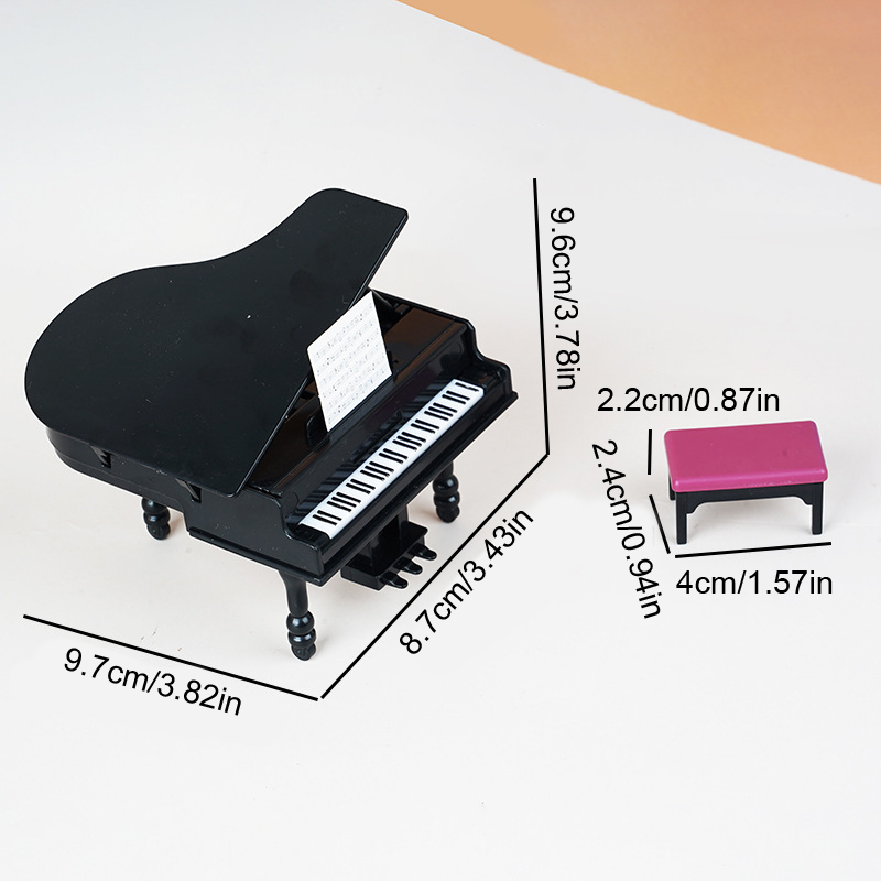 1:12 Dollhouse Miniatuur Piano - Art Craft House recensie en prijs