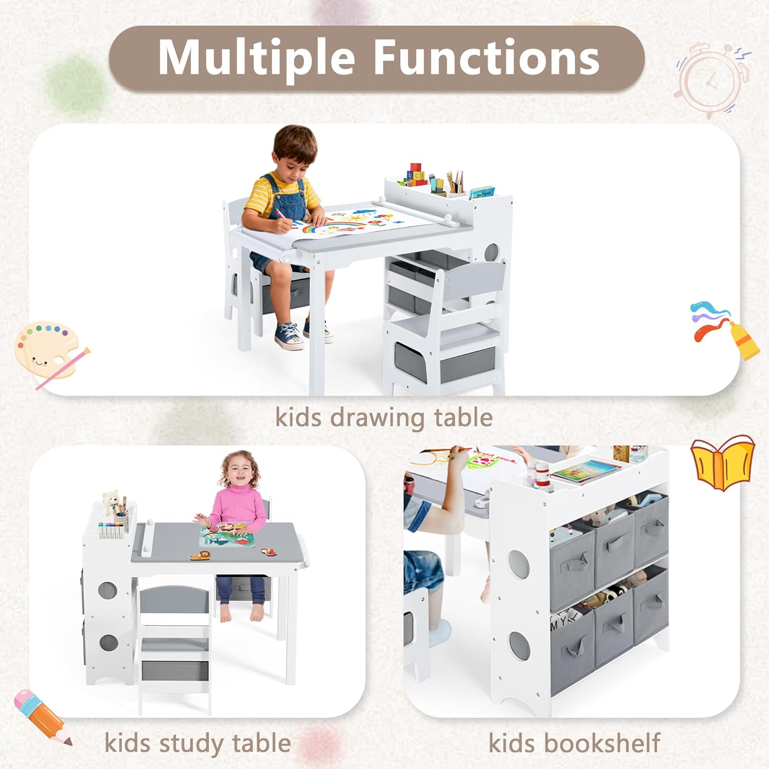 Kinderkunsttafel- en stoelense - Art And Craft For Nursery recensie en prijs