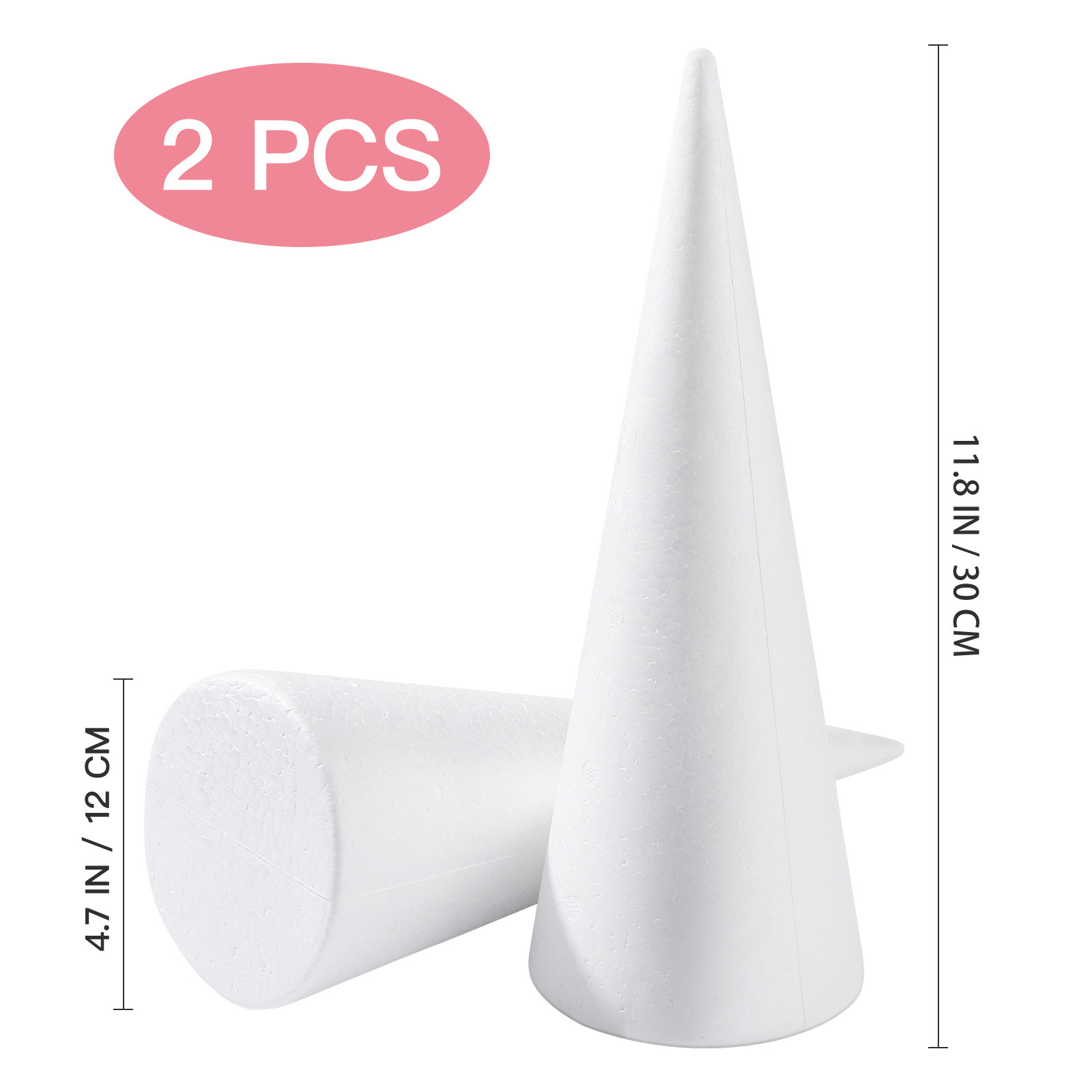 2 stuks schuimconusvorm polyst - Art Craft For Preschool recensie en prijs
