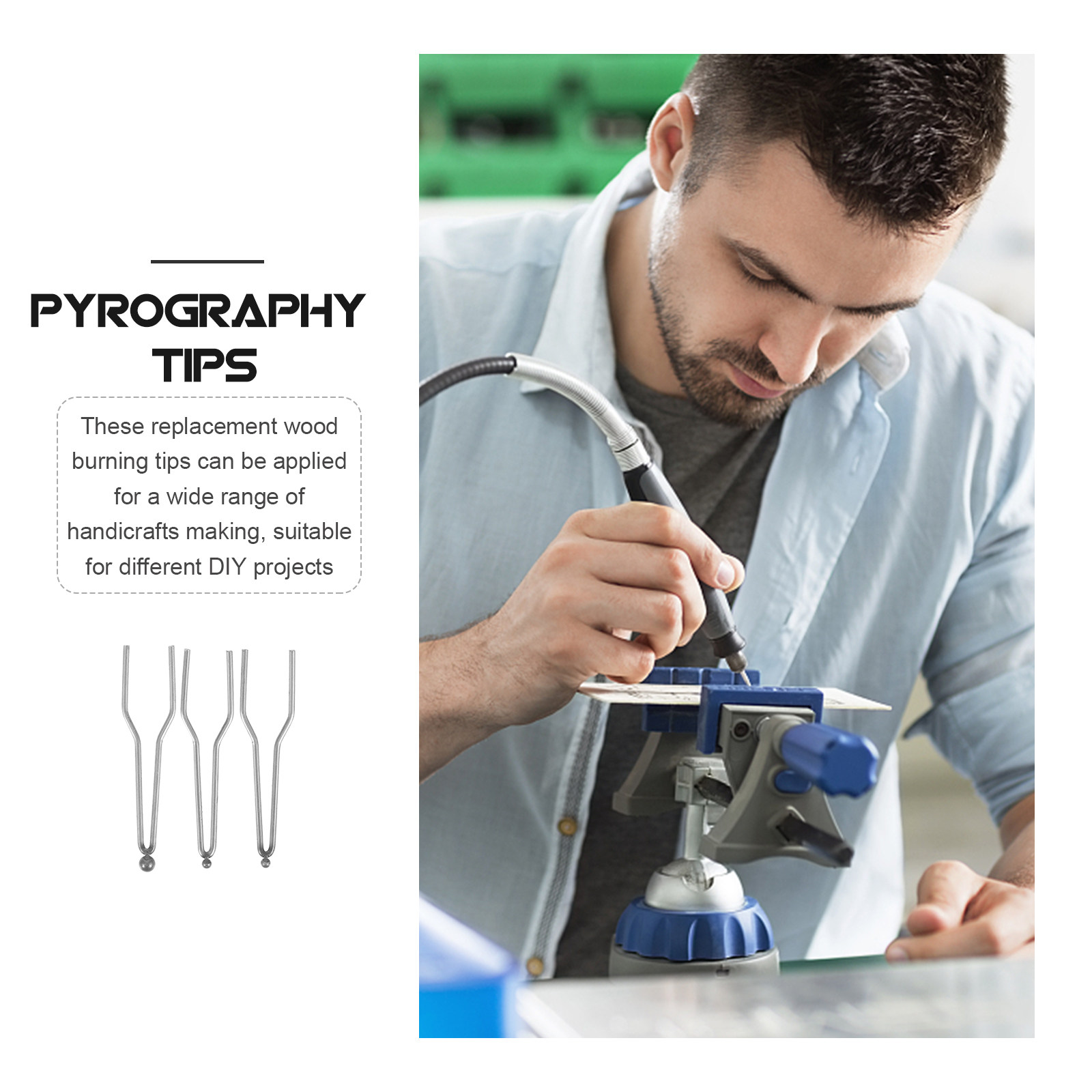 3 Stuks Houtverbranding Tips P - Art Craft Wire recensie en prijs