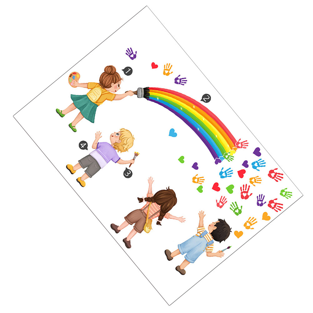 DIY Zelfklevende Regenboog Wan - Art And Craft For Nursery recensie en prijs