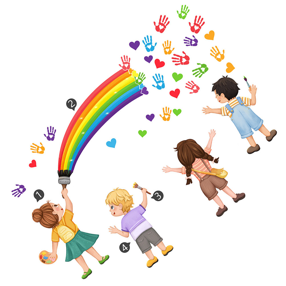 DIY Zelfklevende Regenboog Wan - Art And Craft For Nursery recensie en prijs