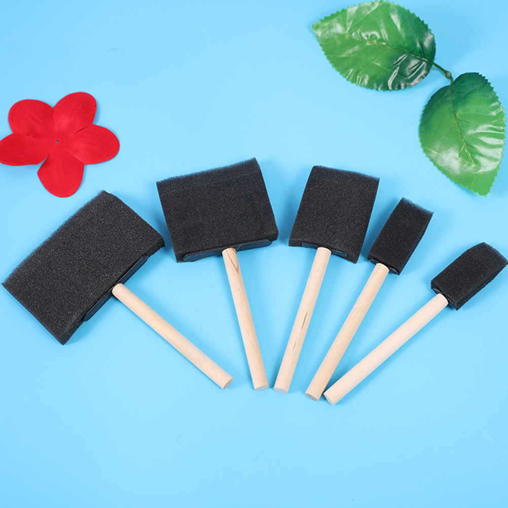 10 stuks sponsborstels met hou - Art And Craft With Paint recensie en prijs