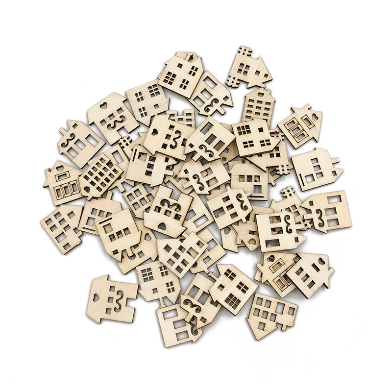 50 stuks ongeverfde houtplakke - Art Craft For Preschool recensie en prijs